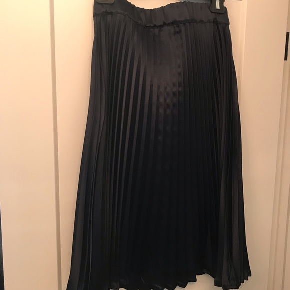 Navy tea length skirt - Picture 3 of 3